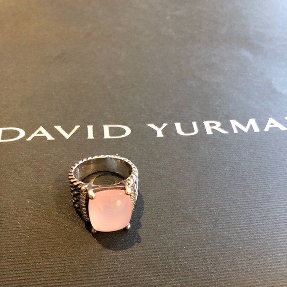 David Yurman Jewelry - Stunning David Yurman Wheaton Ring Rose Quartz!